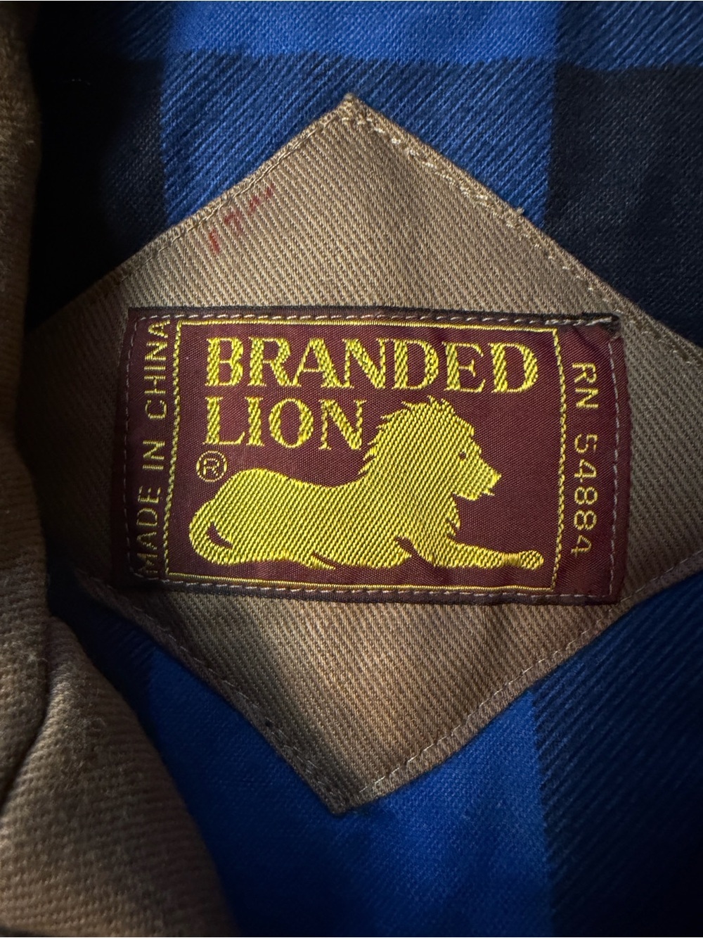 EUC Men's Branded Lion Brown Workwear Utility Vest Size Large (M) - Picture 5 of 7